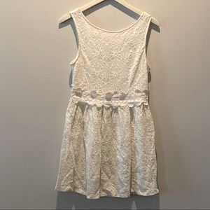 2/$20 Forever 21 Little Ivory Lace Dress Medium M
